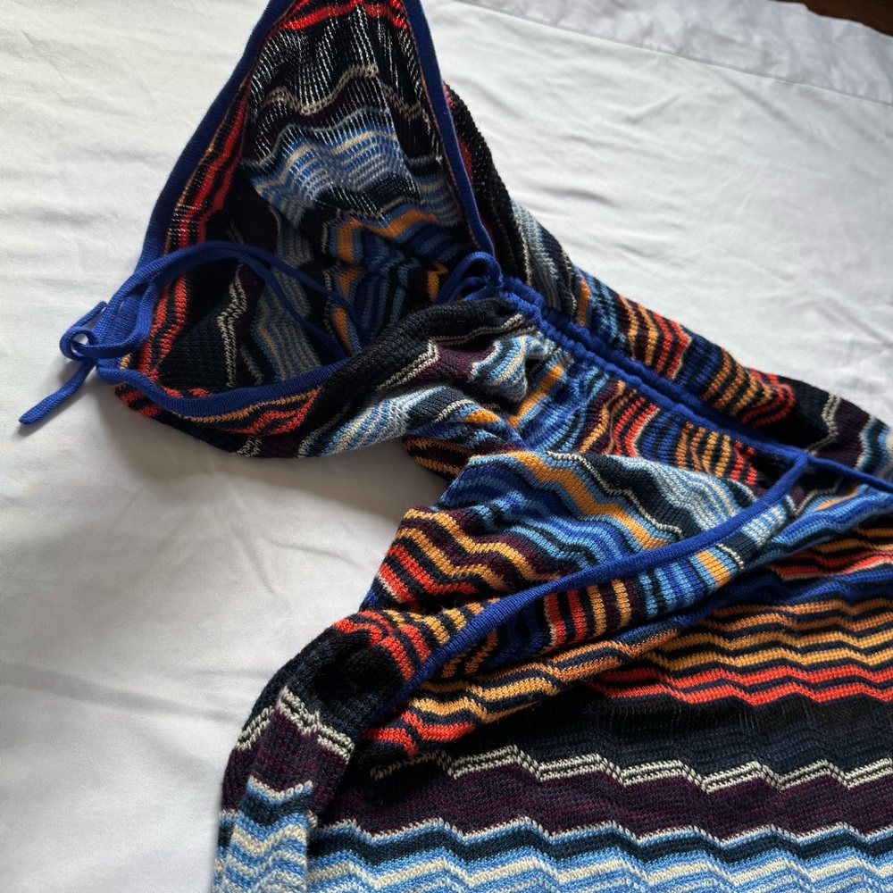 Democracy Multicolor Zigzag Knit Sweater No Size but feels like M - Picture 3 of 6